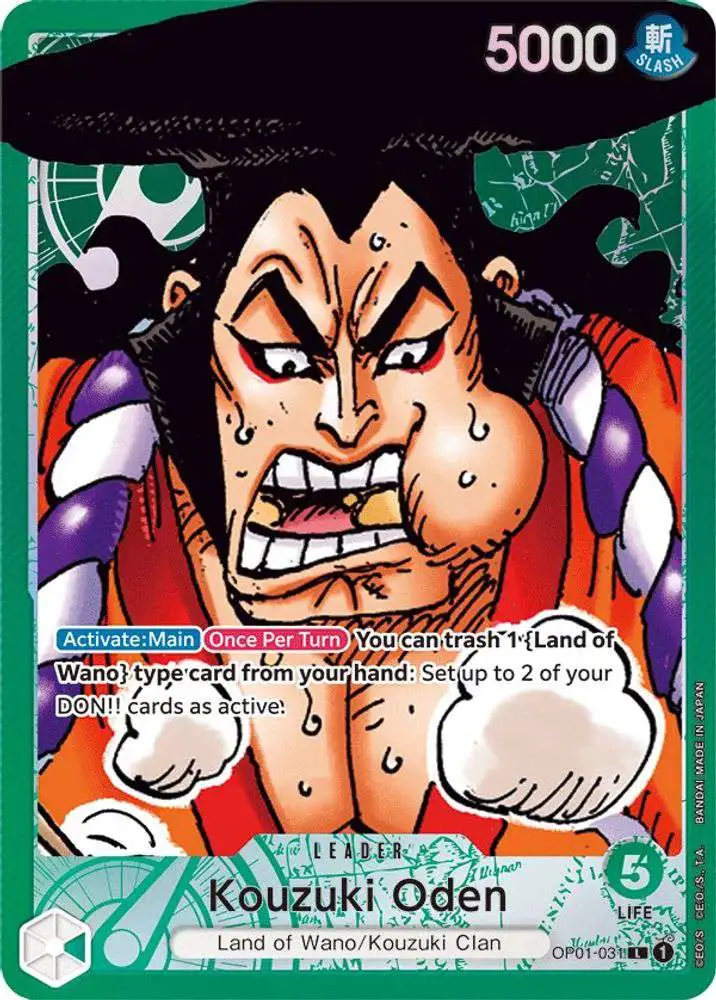 One Piece Trading Card Game Romance Dawn Leader Kouzuki Oden OP01-031 [Parallel]