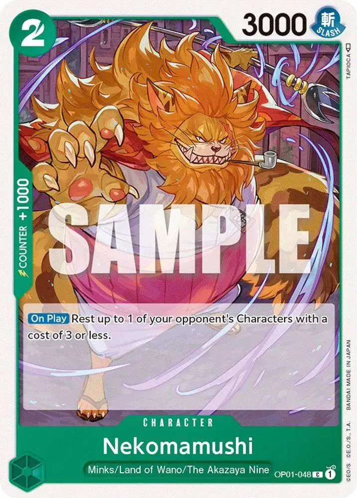 ワンピース カードゲーム neko Nekomamushi Cat Viper One Piece Anime Super Rare Holo Mint