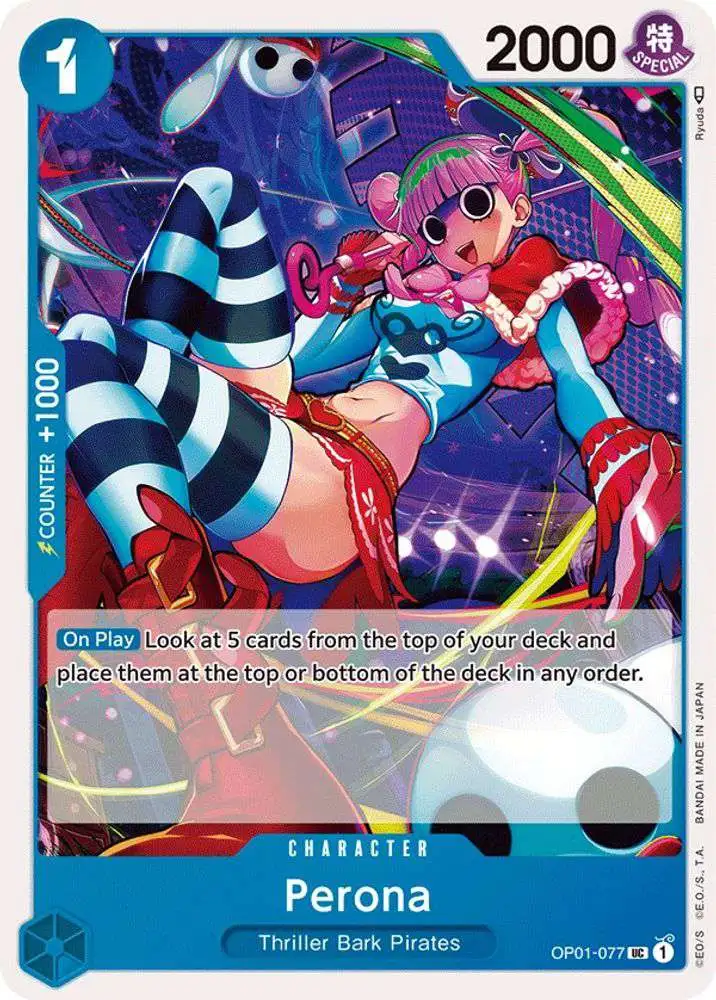 One Piece Trading Card Game Romance Dawn Uncommon Perona OP01-077