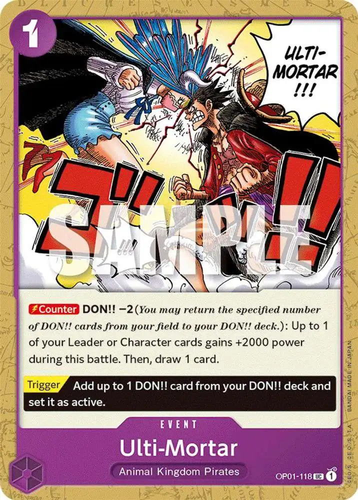One Piece Trading Card Game Romance Dawn Single Card Uncommon Ulti-Mortar OP01-118 - ToyWiz One Piece Trading Card Game Romance Dawn Single Card Uncommon Ulti-Mortar OP01-118 - ToyWiz