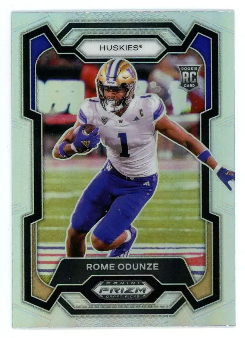 NFL 2024 Panini Prizm Draft Picks Silver Rome Odunze #111 [Rookie]