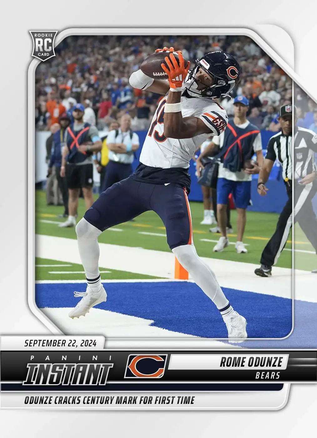 Tag Rome Nfl NFL 2024 Instant Football Single Card Rome Odunze 48 Rookie - ToyWiz