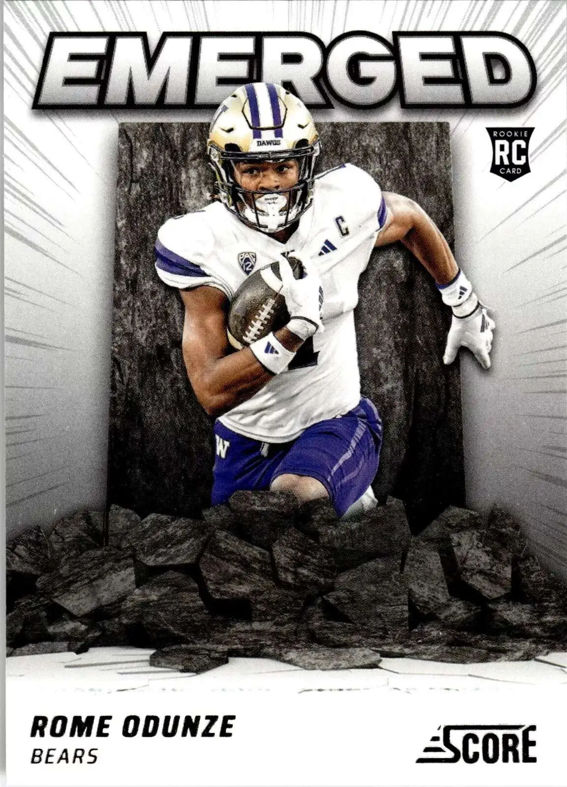 NFL 2024 Score Football Emerged Rome Odunze EM-ROE [Rookie]