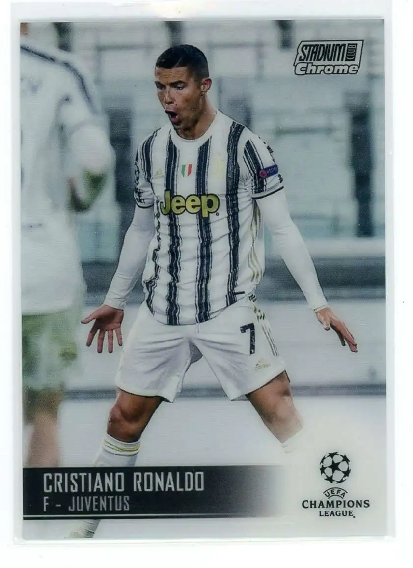 Soccer 2020-21 Topps Stadium Club Chrome UCL Refractor Cristiano Ronaldo #100