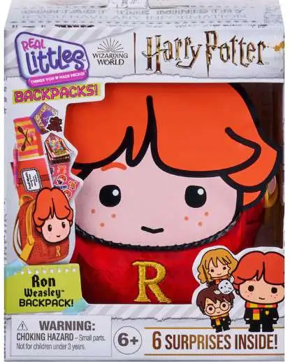 REAL LITTLES Harry Potter Wizarding World Backpack with 6 Micro Stationery  Surprises Inside! 4 to Collect - Harry Potter, Hermione Granger, Ron