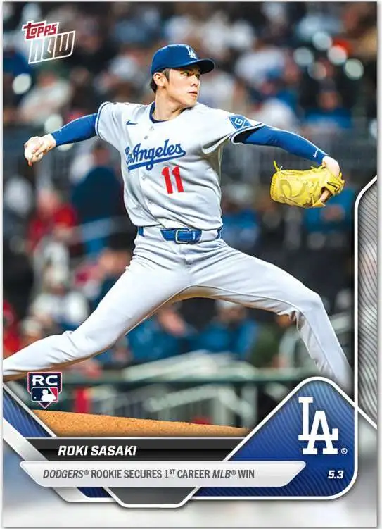 Topps - 佐々木ロキ　Roki Sasaki Dodgers サイン入りルーキカード OS-16 - Roki Sasaki - 2025 Topps NOW | eBay