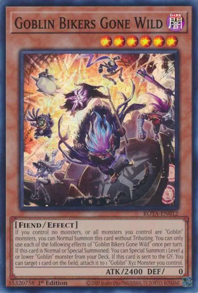 goblin yugioh cards Biker Clatter Sploder - PHNI-EN009 Super Rare your opponent discards 1 random card. YuGiOh Trading Card Game Rage