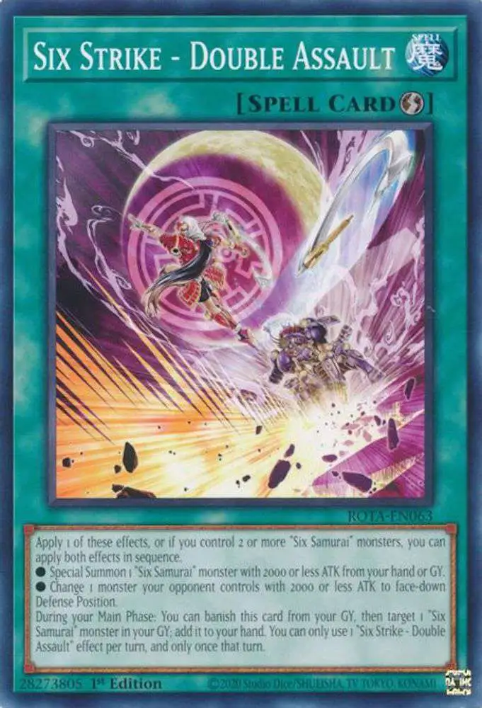 YuGiOh Trading Card Game Rage of the Abyss Single Card Common Six Strike -  Double Assault ROTA-EN063 - ToyWiz