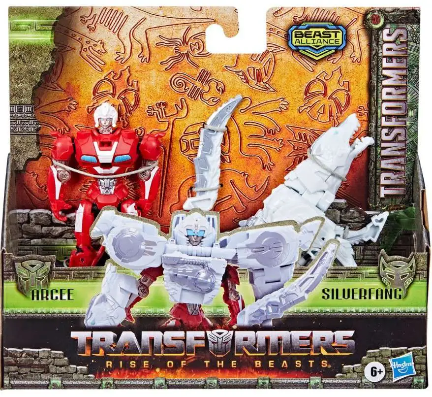 Transformers Rise of the Beasts Combiners Arcee & Silverfang Action Figure 2-Pack [Beast Alliance]