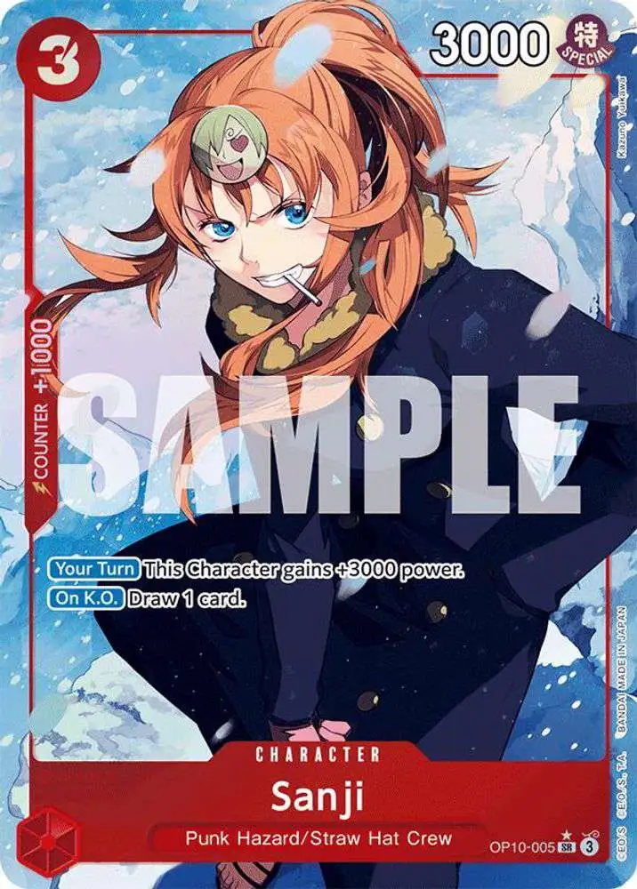 One Piece Trading Card Game Royal Blood Super Rare Sanji OP10-005 [Parallel]