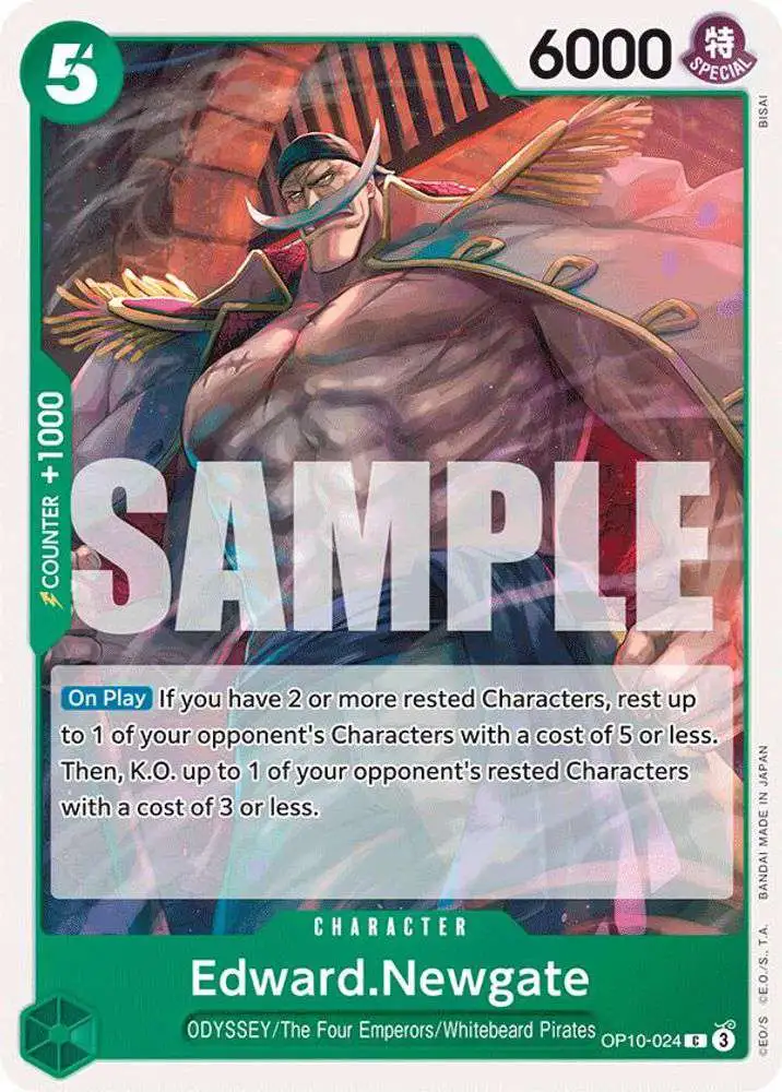 One Piece Trading Card Game Royal Blood Common Edward.Newgate OP10-024