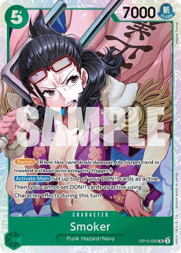 One Piece Trading Card Game Royal Blood Super Rare Smoker OP10-030