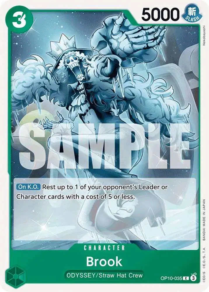 One Piece Trading Card Game Royal Blood Common Brook OP10-035