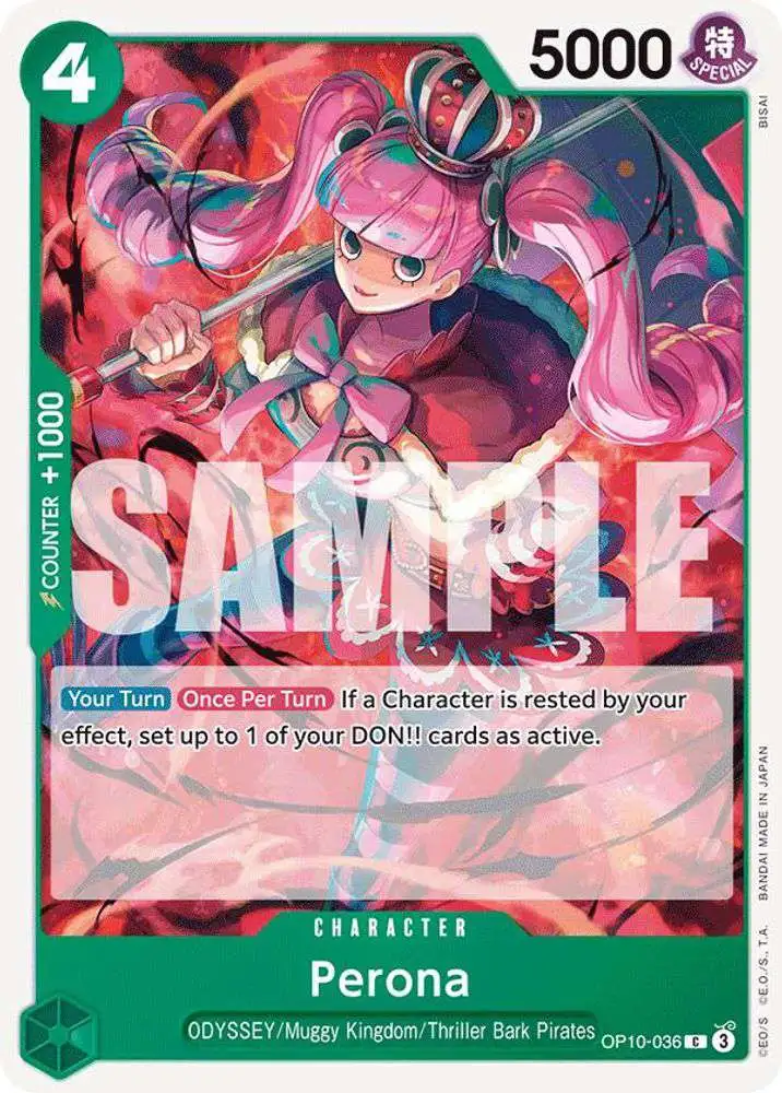 One Piece Trading Card Game Royal Blood Common Perona OP10-036