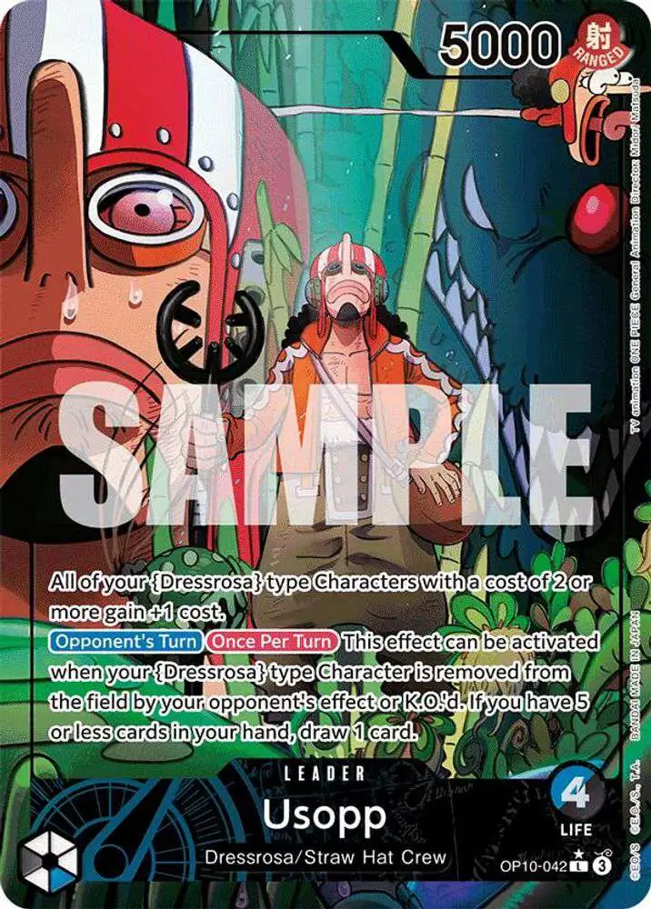One Piece Trading Card Game Royal Blood Leader Usopp OP10-042 [Parallel]