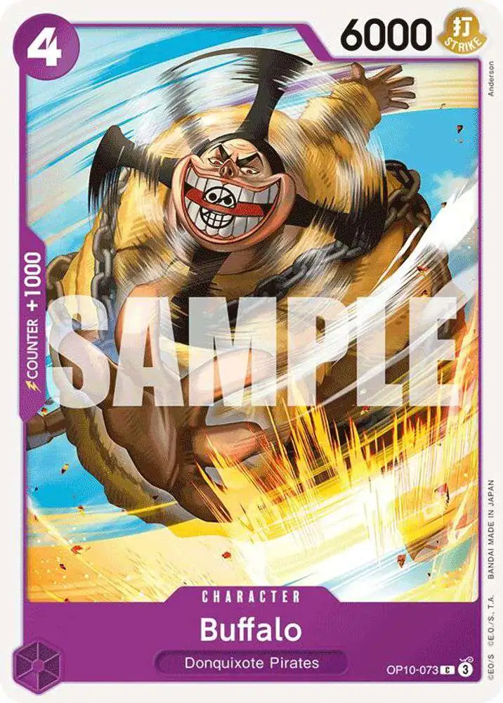 One Piece Trading Card Game Royal Blood Common Buffalo OP10-073