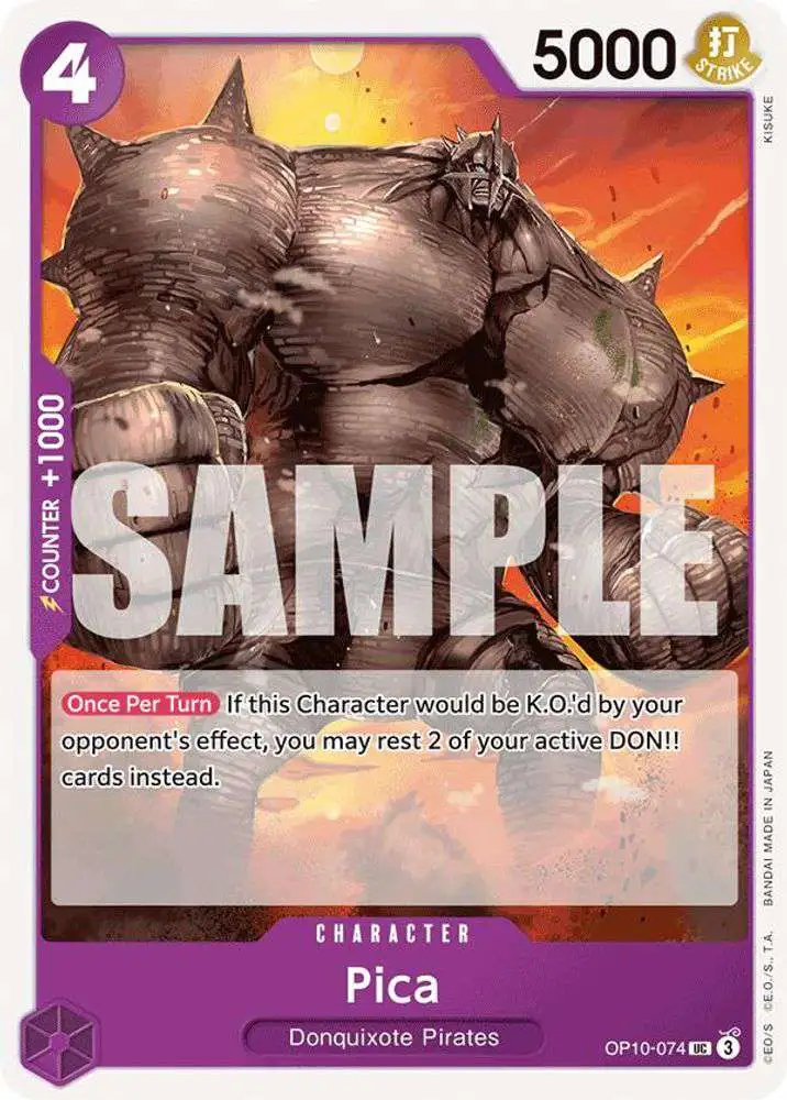 One Piece Trading Card Game Royal Blood Uncommon Pica OP10-074