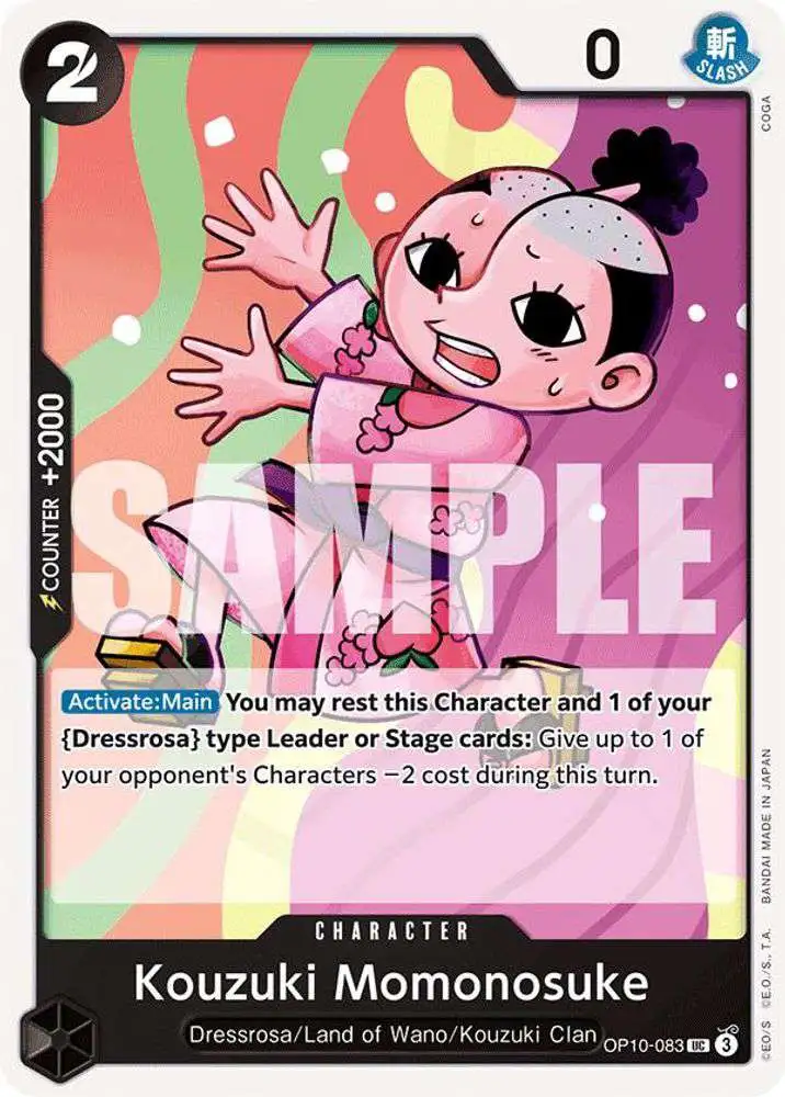 One Piece Trading Card Game Royal Blood Uncommon Kouzuki Momonosuke OP10-083