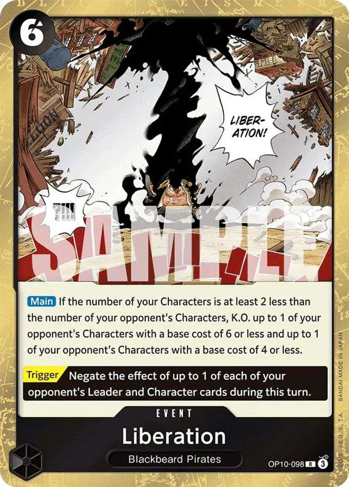 One Piece Trading Card Game Royal Blood Rare Liberation OP10-098