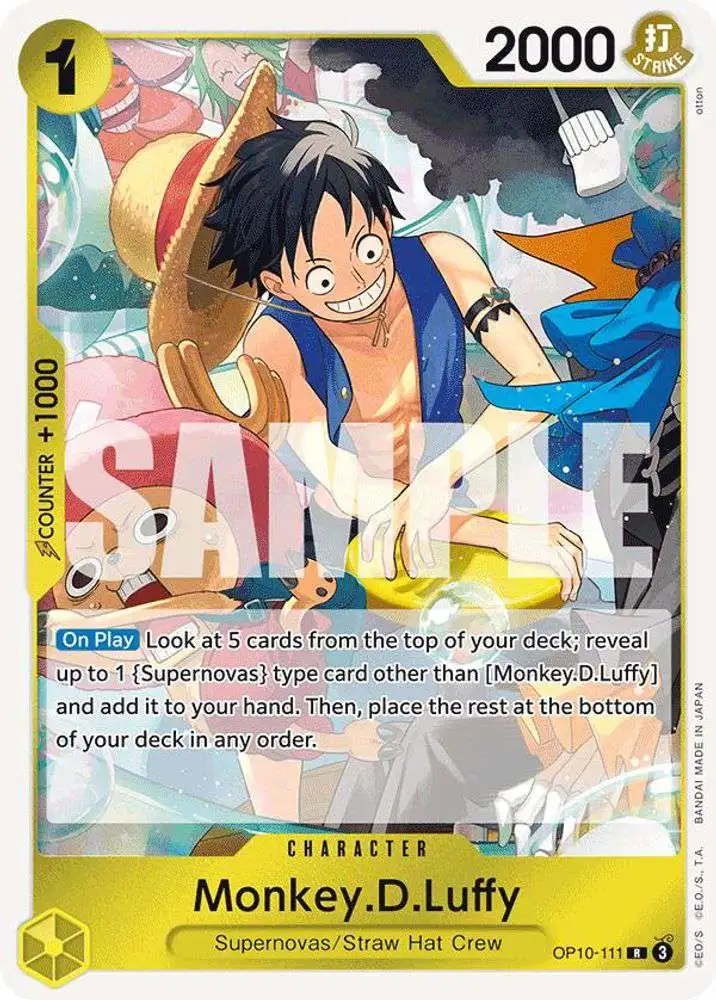 One Piece Trading Card Game Royal Blood Rare Monkey.D.Luffy OP10-111