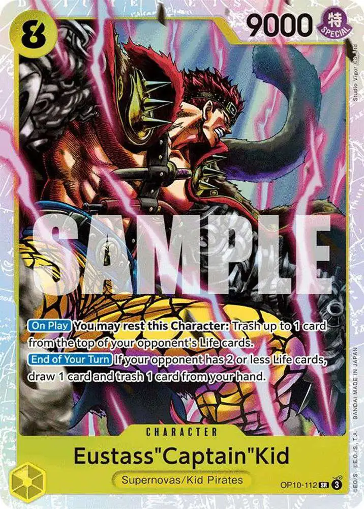 One Piece Trading Card Game Royal Blood Super Rare EustassCaptainKid OP10-112