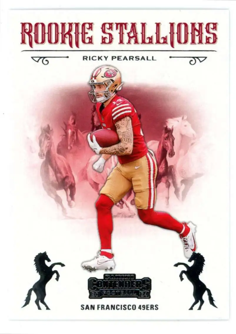 NFL 2024 Panini Contenders Football Rookie Stallions Ricky Pearsall #15 [Rookie]