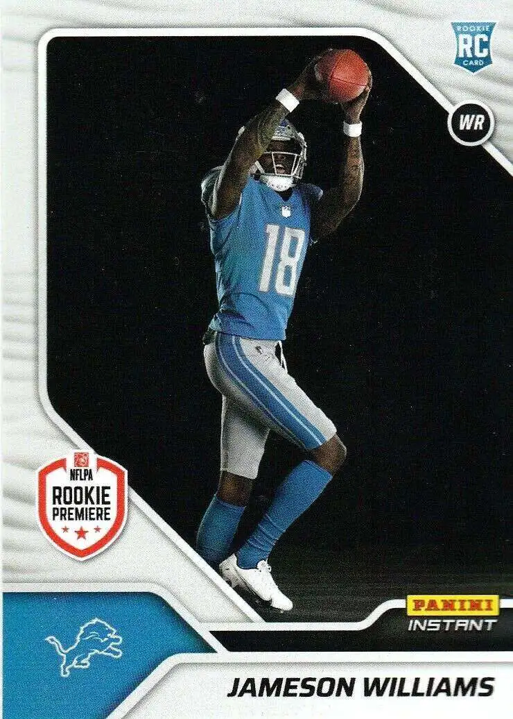 NFL Detroit Lions 2022 Instant RPS First Look Football 1 of 942 Jameson Williams FL7 [Rookie Card]