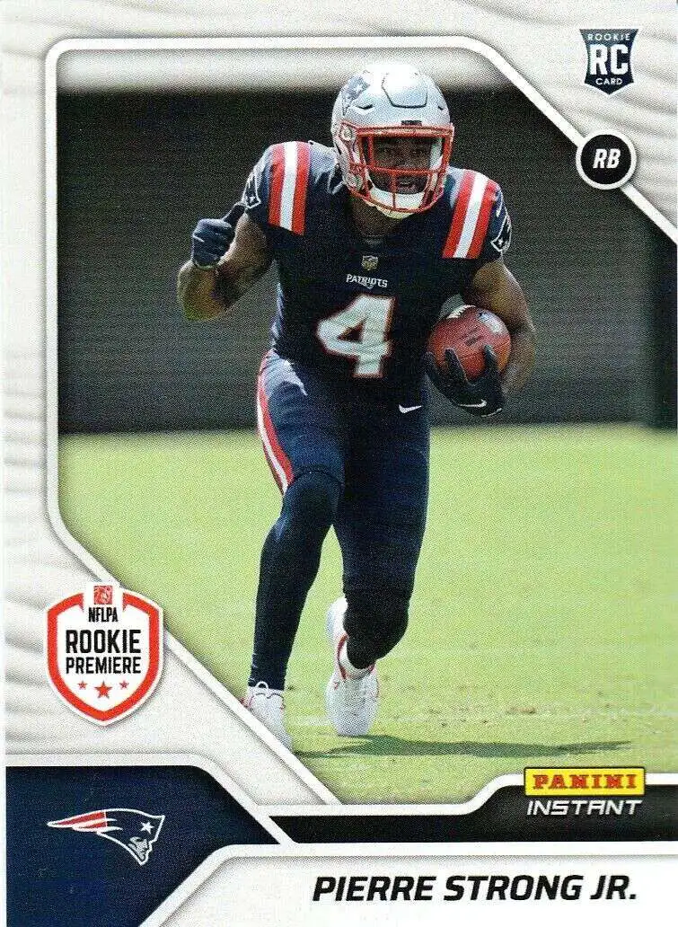 NFL New England Patriots 2022 Instant RPS First Look Football 1 of 942 Pierre Strong Jr FL36 [Rookie Card]