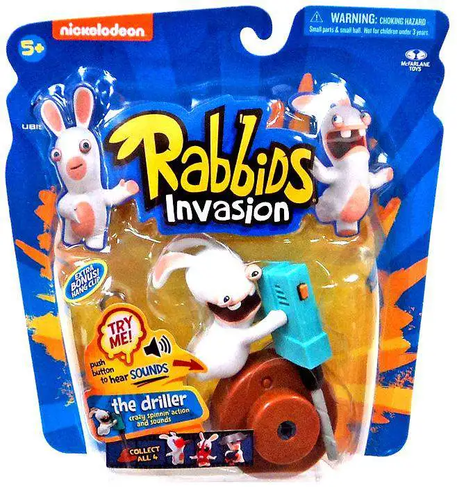 McFarlane Toys Raving Rabbids Rabbids Invasion The Driller Action Figure [Damaged Package]