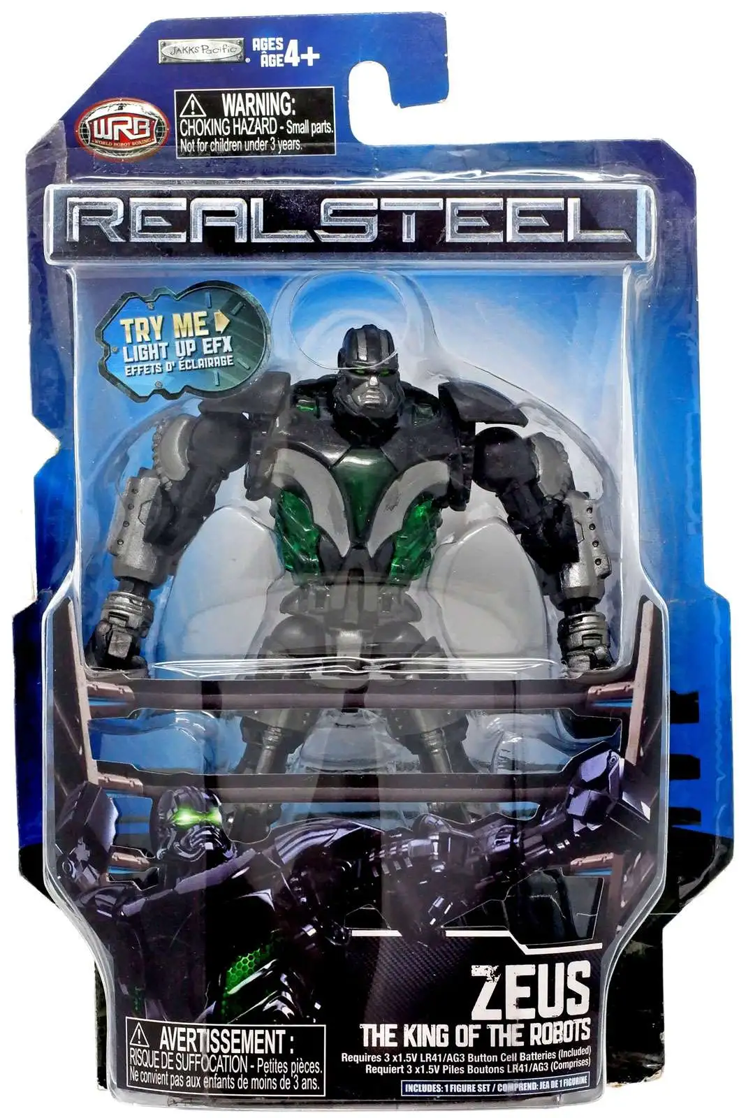 købmand sæt betalingsmiddel Real Steel Series 1 Zeus Action Figure The King of the Robots Jakks Pacific  - ToyWiz