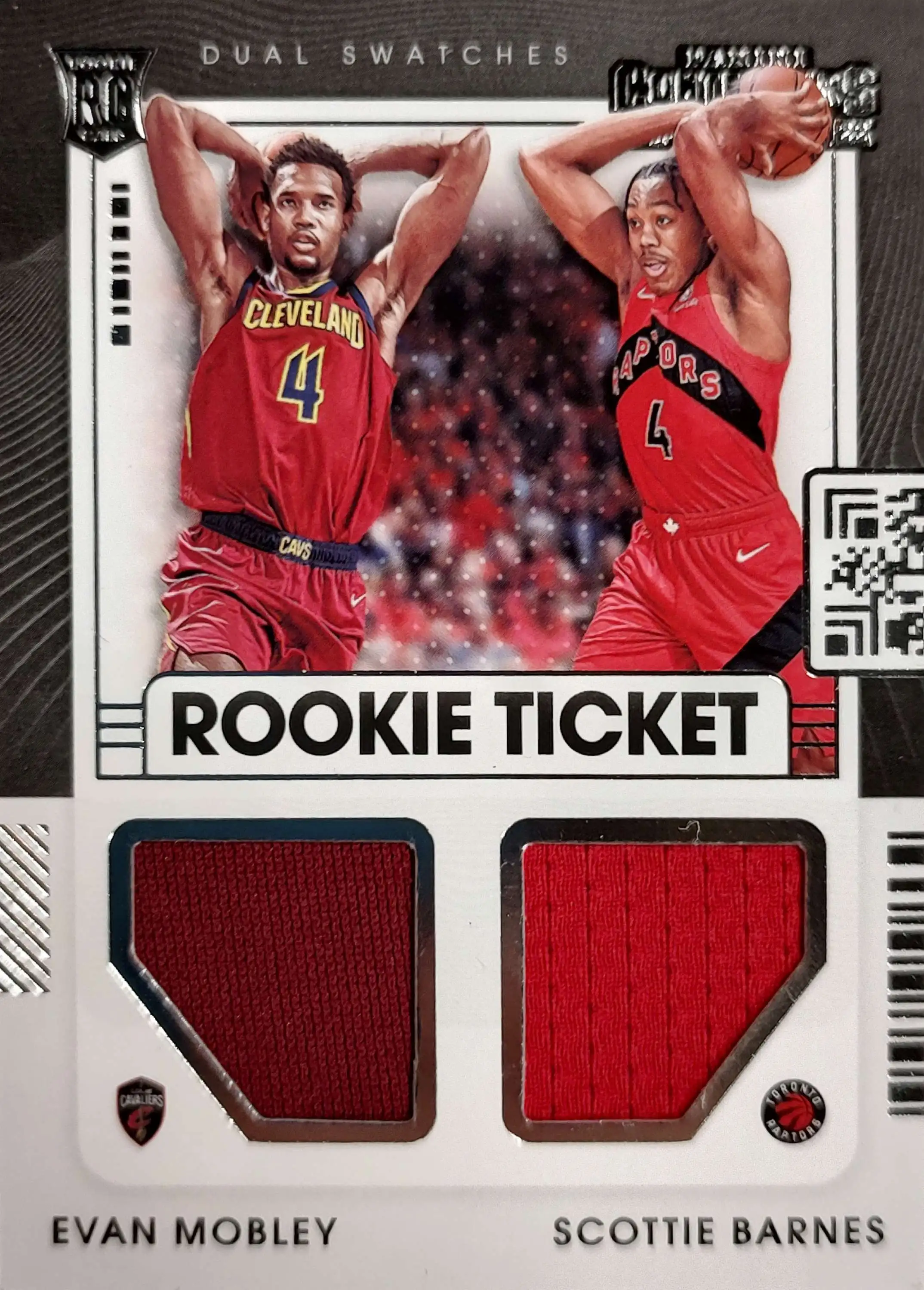 NBA 2021-22 Panini Contenders Evan Mobley & Scottie Barnes RT2-MBA [Rookie Ticket Dual Swatches]