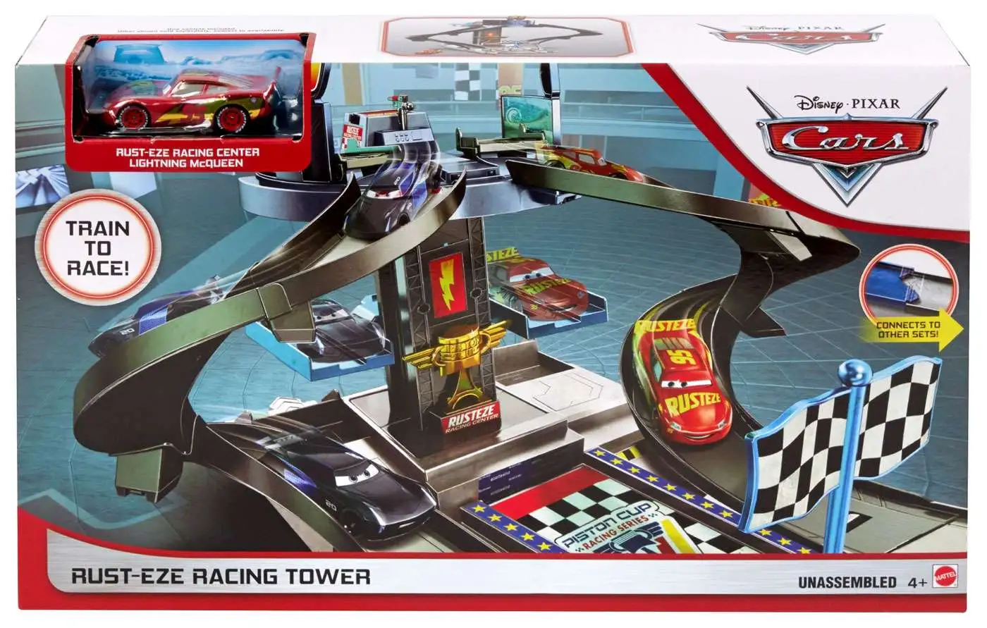 Disney / Pixar Cars Cars 3 Rust-Eze Racing Tower Playset [Damaged Package]