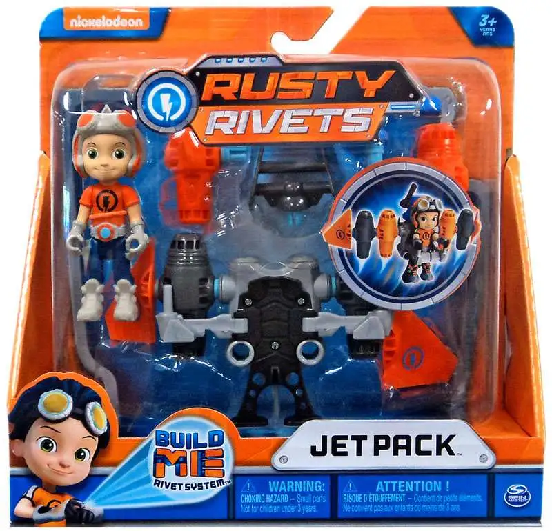 NEW Rusty Rivets Nickelodeon Build Me Jet Pack Spin Master New Toy Collect Toys 