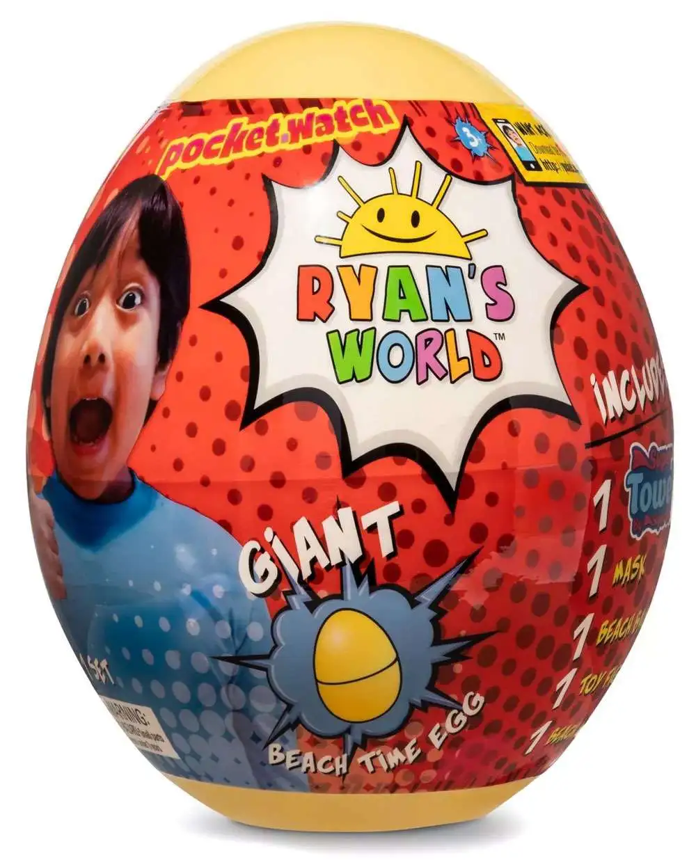 Ryan's World Giant Bath Beach Time Egg Mystery Surprise