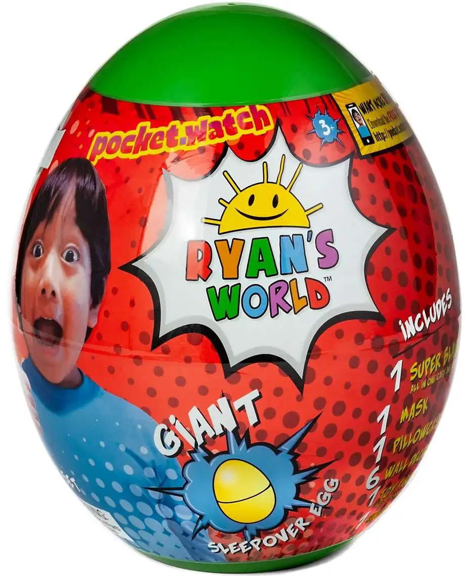 Ryan's World Giant Sleepover Egg Exclusive Mystery Surprise [GREEN, Super  Blanky, Version 1, Damaged Package]