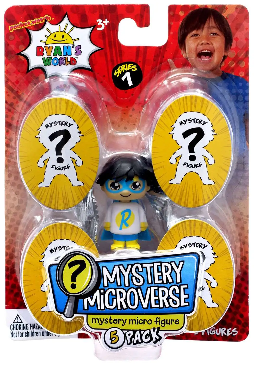 Ryans World Mystery Microverse Series 1 Blue Titan Mystery Micro Figure 5 Pack Pocket Watch Toywiz