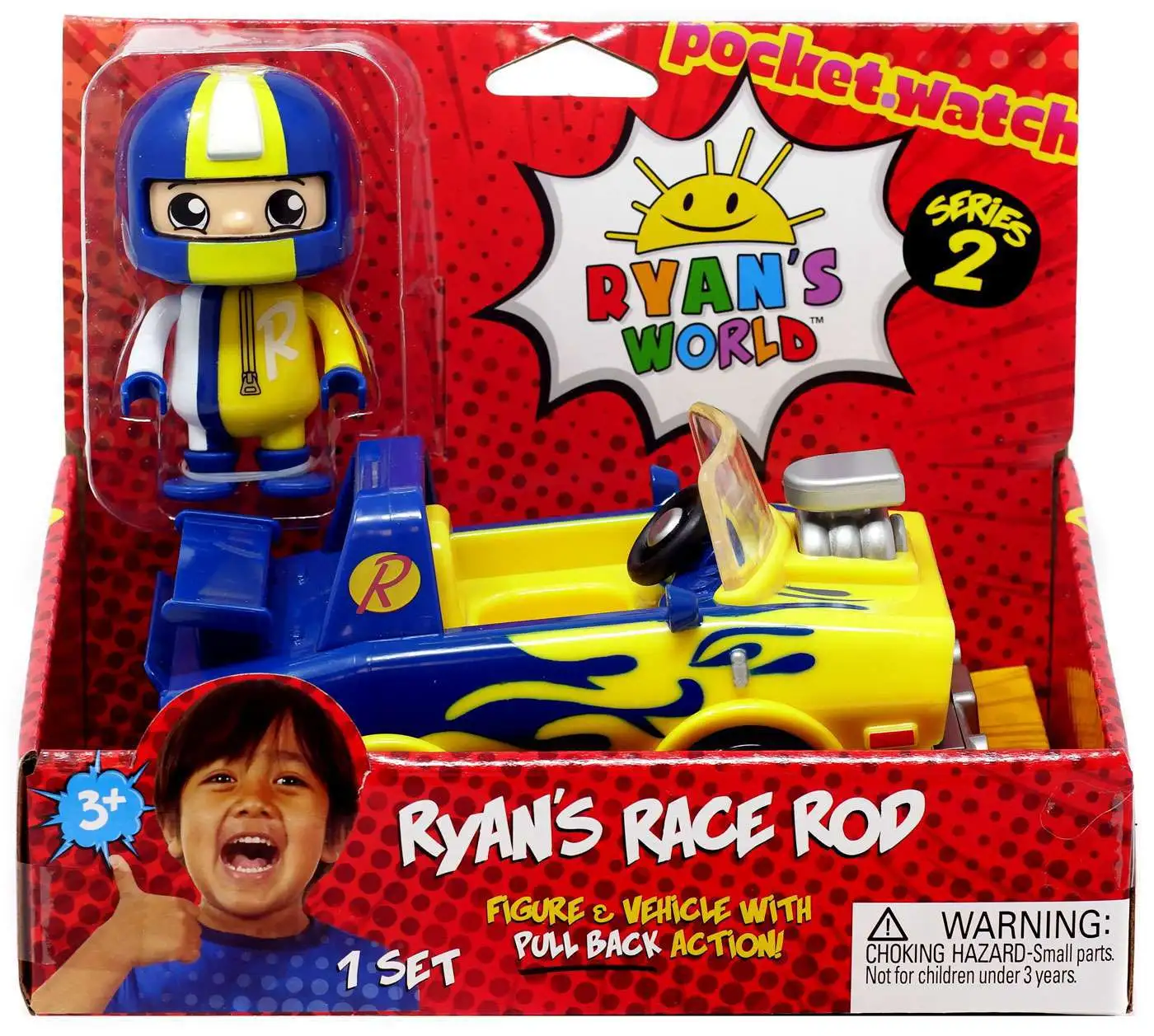 Ryan's World Series 2 Ryan's Race Rod 3-Inch Figure & Vehicle [Damaged Package]
