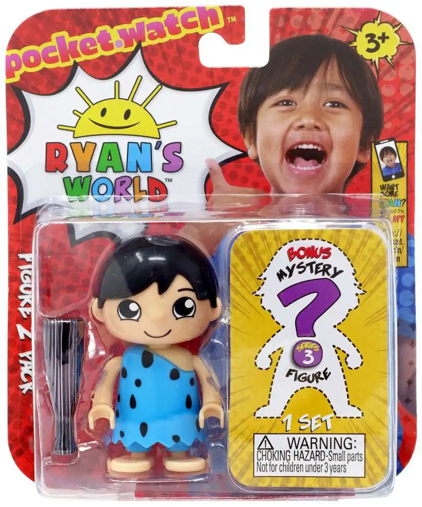 Ryan's World Series 3 Caveman Ryan & Mystery Action Figure 2-Pack