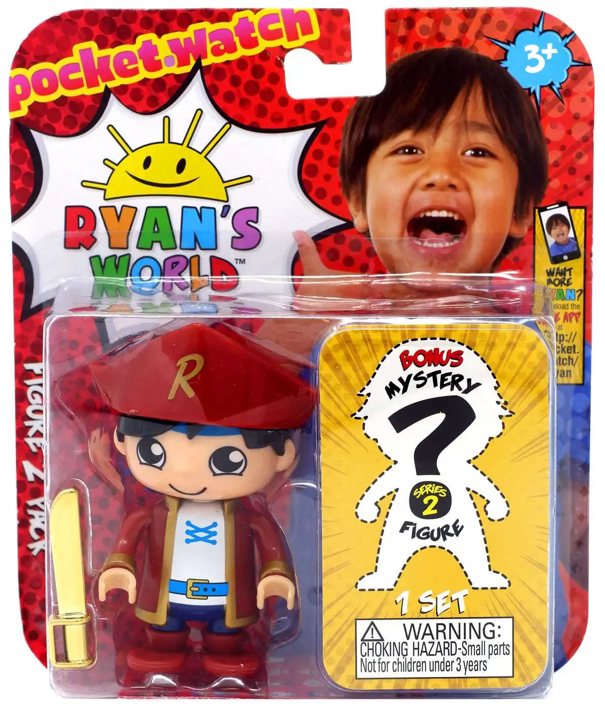 Ryan's World Sea Dog Ryan & Mystery Action Figure 2-Pack