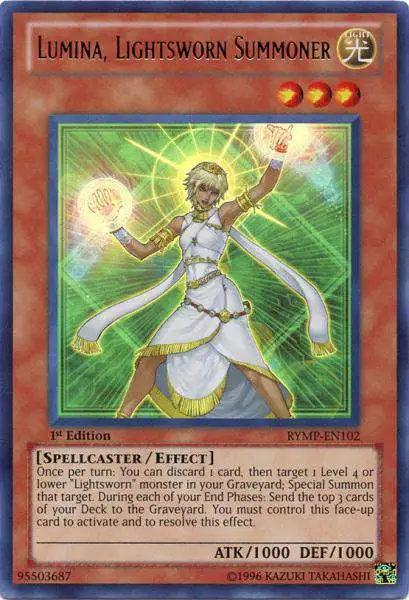 YuGiOh GX Trading Card Game Ra Yellow Mega Pack Ultra Rare Lumina, Lightsworn Summoner RYMP-EN102