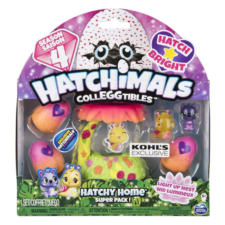 Hatchimals CollEGGtibles Season 4 Hatch Bright Hatchy Home Super