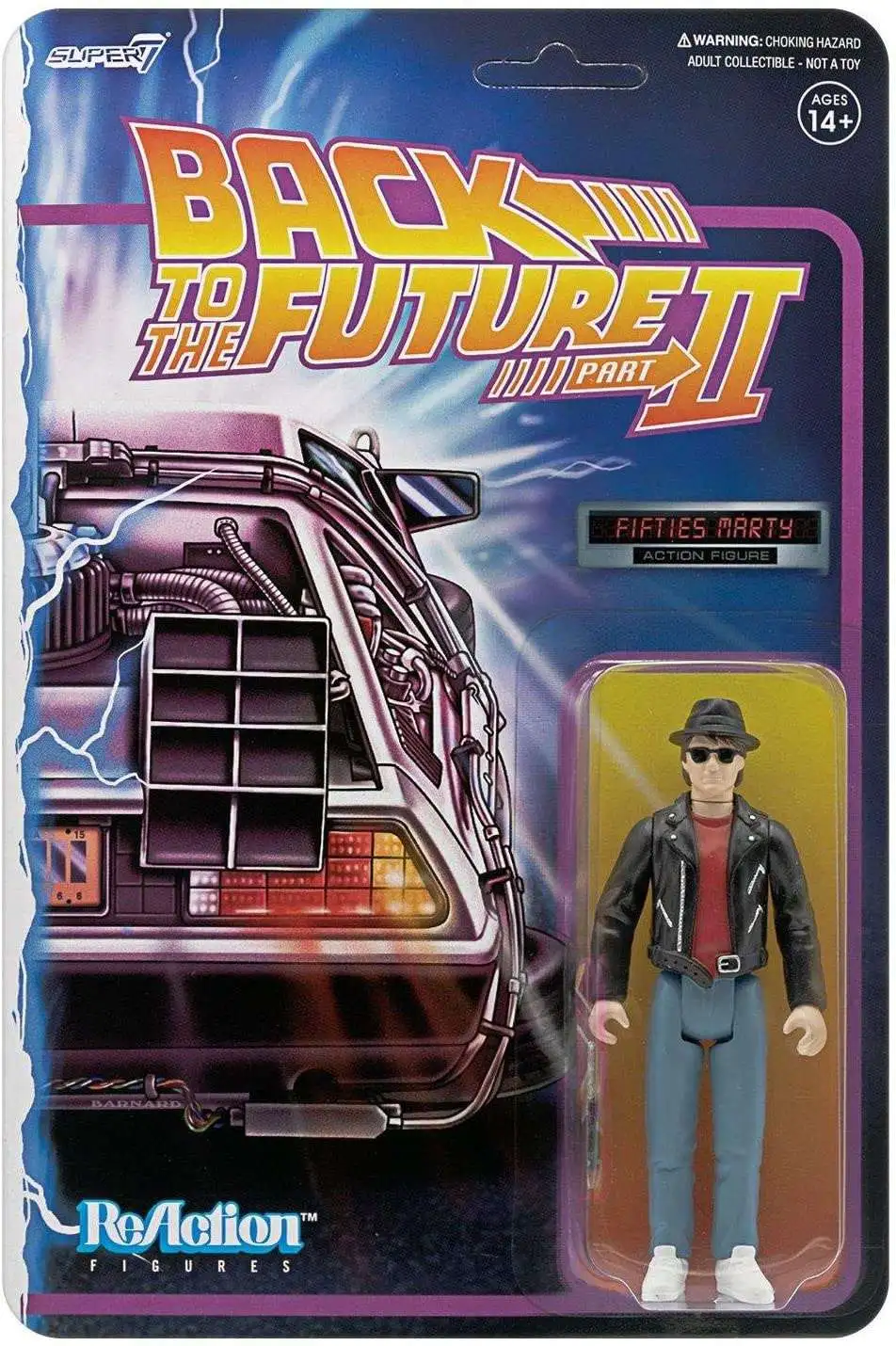 ReAction Back to the Future 2 Marty McFly 1950's Action Figure [Damaged Package]
