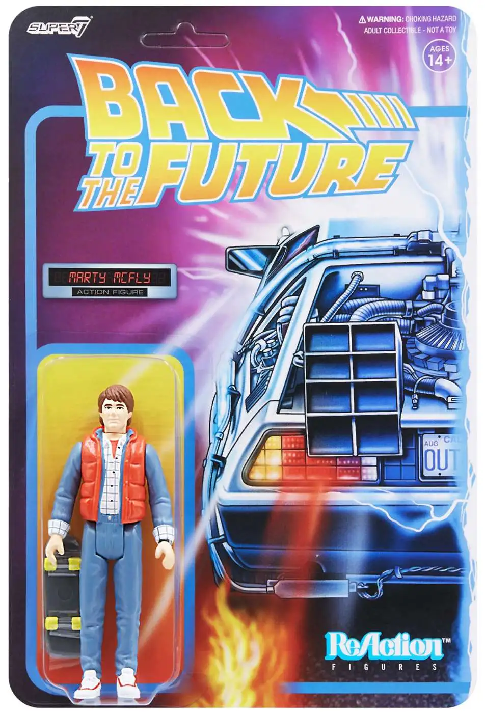 Super7 Back to the Future ReAction Marty McFly 1980s Figure 