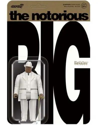 ReAction Notorious B.I.G. 3.75 Action Figure Biggie in White Suit