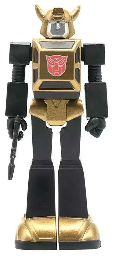 Super 7 Transformers Reaction 2020 Target Exclusive Gold Armor Bumblebee Figure