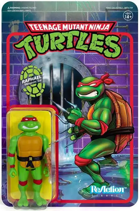 ReAction Teenage Mutant Ninja Turtles Raphael Action Figure [Damaged Package]