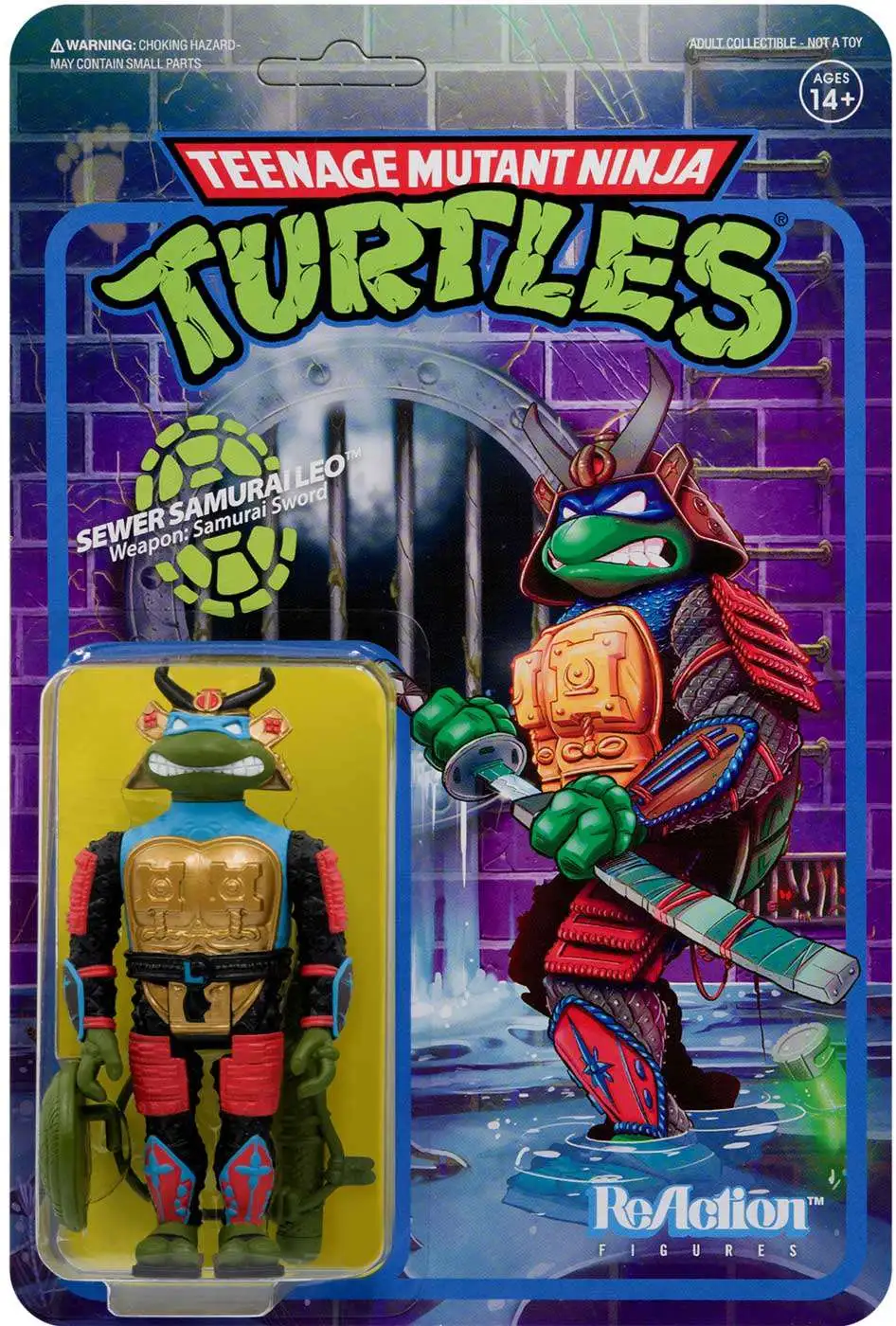 ReAction Teenage Mutant Ninja Turtles Samurai Leonardo Action Figure [Damaged Package]