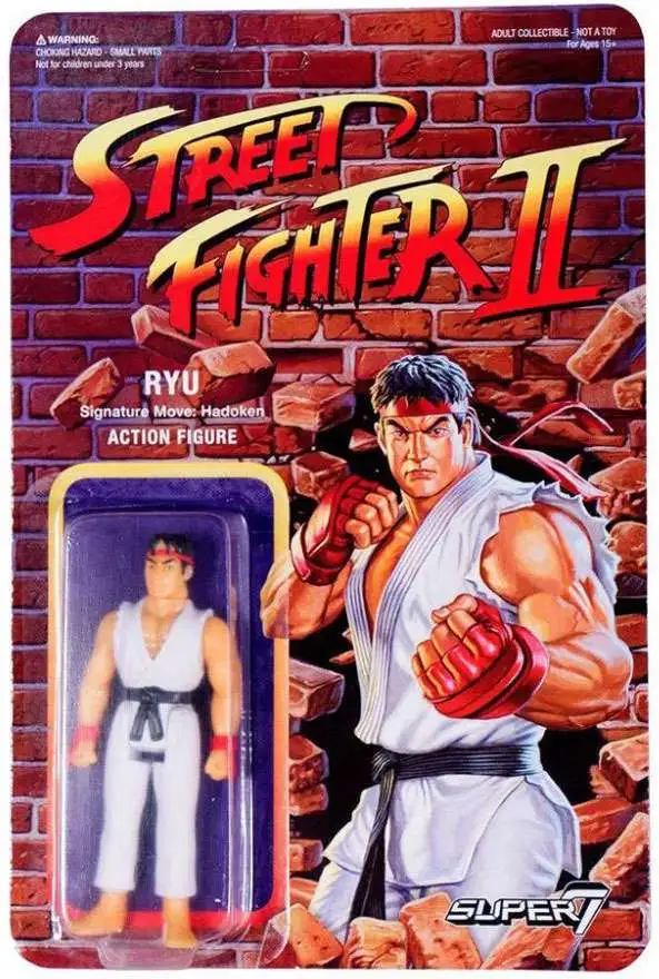 Street Fighter II RYU reaction figures super 7 funko action toys 2 moc –  ActionFiguresandComics