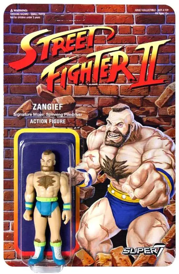 ReAction Street Fighter II Zangief Action Figure Championship Edition  Super7 - ToyWiz