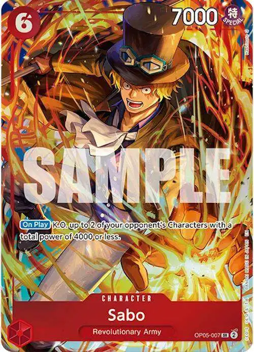 one piece card game sabo Start Deck Red Black ST-35 Buy Sabo (OP05 Sabo (OP05-001) - Damaged
